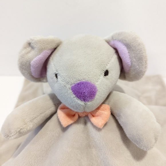 Honey Bunny grey mouse security blanket lovey - Picture 2 of 8